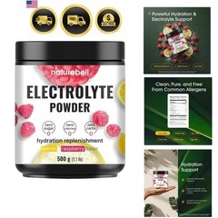 Electrolytes Powder – 500 g – Hydration Support with Essential Minerals – Ene…