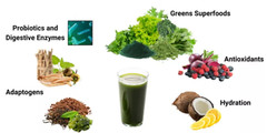 Zena Organic Super Greens Fruits & Vegetables Single Packs 20 Count Made in USA!