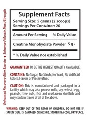 muscle building – CREATINE MONOHYDRATE POWDER 100g – Weight Loss – 1 Bottle