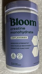 Bloom Nutrition Creatine Monohydrate Powder-unflavored-Micronized Creatine 02/27