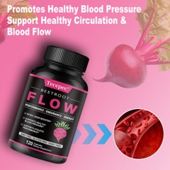 Organic Beet Root Powder Capsule 1300mg per serving Aids in Healthy Circulation