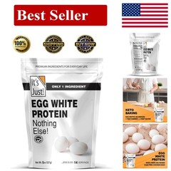 Keto-Friendly Egg White Protein Powder, 8oz – Unflavored Versatility for Health