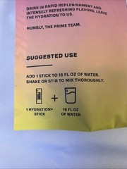 2 Pack PRIME Hydration Strawberry Banana Powder Sticks 16 Ct Each Sugar Free