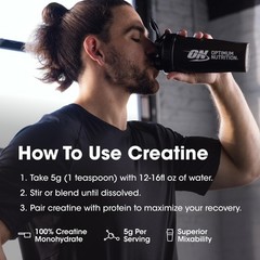 Micronized Creatine Monohydrate Powder – Blueberry Lemonade, 360g, 60 Servings,