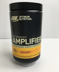 Optimum Nutrition Amplifier Pre-Workout Citrus Mango 20 Servings 300mg Caffeine