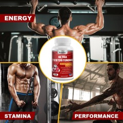 ULTRA TESTOSTERONE booster Performance Blend Capsules -Male Enhancer Muscle Gain