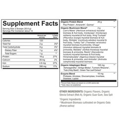 PlantFusion Organic Mushrooms + Protein Creamy Vanilla Bean 15 oz