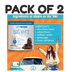Jay Robb Egg White Protein Vanilla 80 oz PACK OF 2
