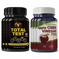Male Sexual Stamina Booster Apple Cider Weight Loss Combo Caps Free Shipping