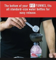 Supplement & Protein Funnel Portable Container Color Coded For Pre & Post-2 Pack