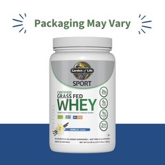 Garden of Life Sport Grass Fed Whey Protein 1.41 Pound (Pack 1), No Color