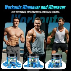 Creatine Monohydrate 5g Per Serving, No Sugar Creatine Supplements Support fo…