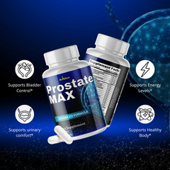 Prostate Max- Prostate Support- 4 Bottles- 240 Capsules