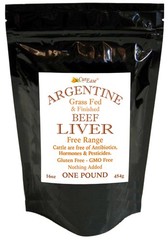 CurEase Argentine Grass Feed Beef Liver Powder Undefatted 1 Pound (Pack of 1)