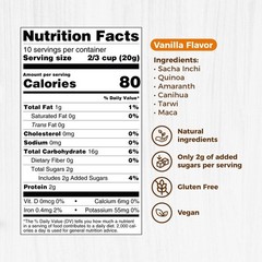 MINI Sample – plant based cereals / snacks / powder – vegan, organic, low sugar