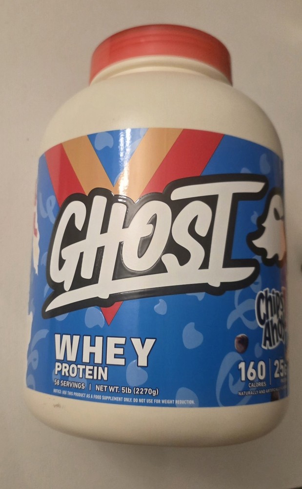 GHOST Whey Protein Powder, Chips Ahoy! – 5LB, 25G of Protein Exp 06/2027