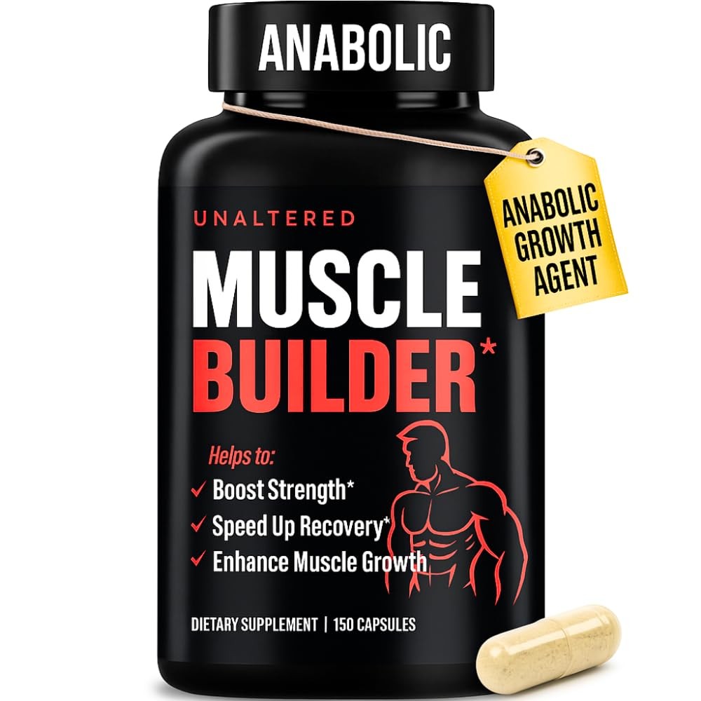 UNALTERED Anabolic Muscle Builder for Men – Growth, 150 Count (Pack of 1)