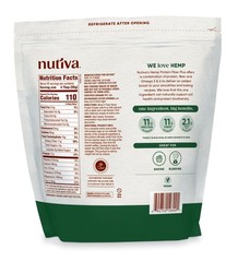 Nutiva Usda Organic Cold-Pressed Hemp Seed Plant Protein Power 3 Pound Fiber