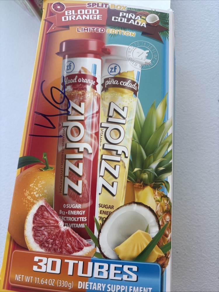 Zipfizz Vitamin Energy Hydration Drink Mix 27 Ct (Blood Orange & Pina Colada)