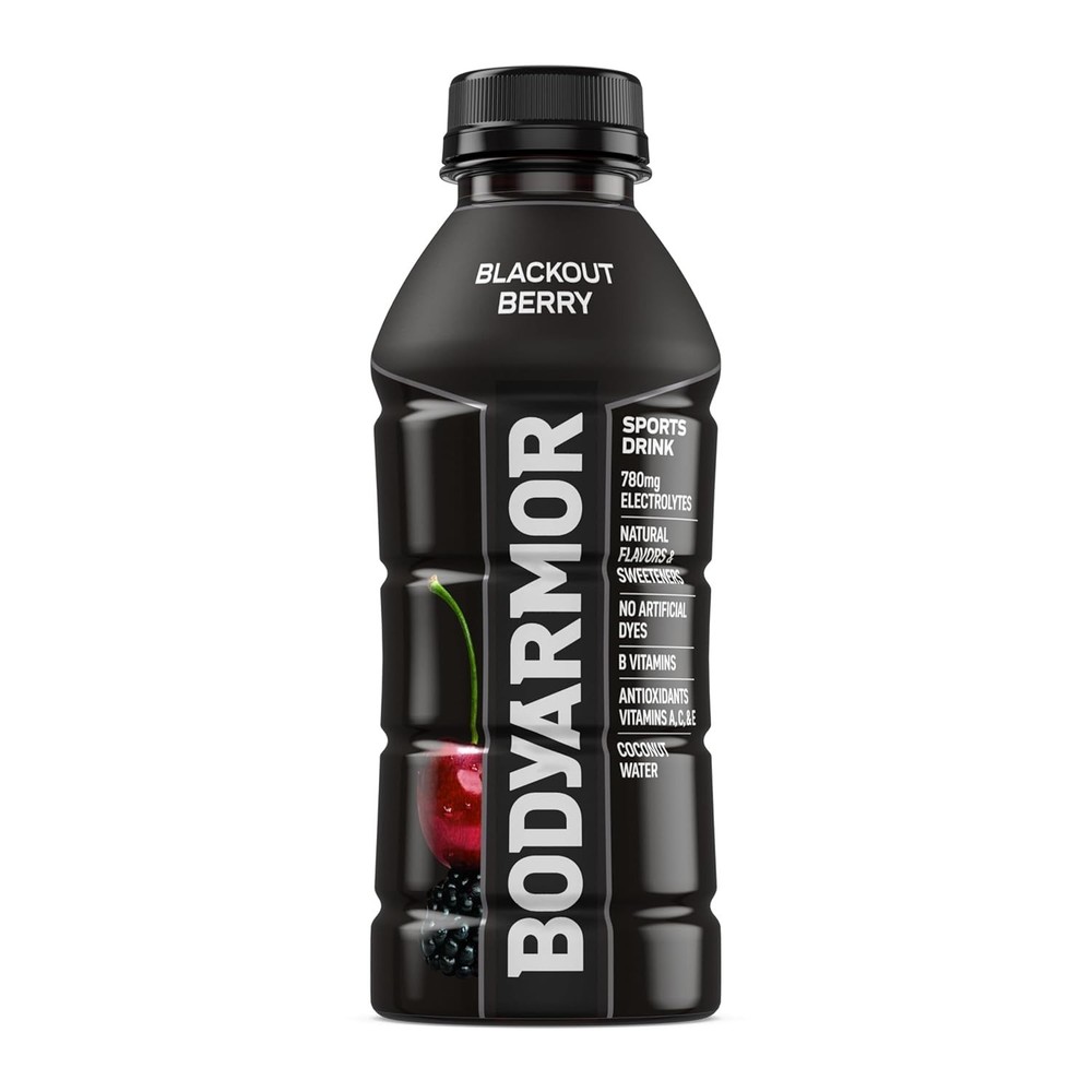 Sports Drink BodyArmor Blackout Berry 16 Fl Oz Electrolytes Hydration
