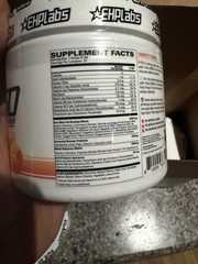 6 EHPlabs OxyShred Non-Stim Thermogenic Fat Burner Powder Kiss My Peach 6.17oz