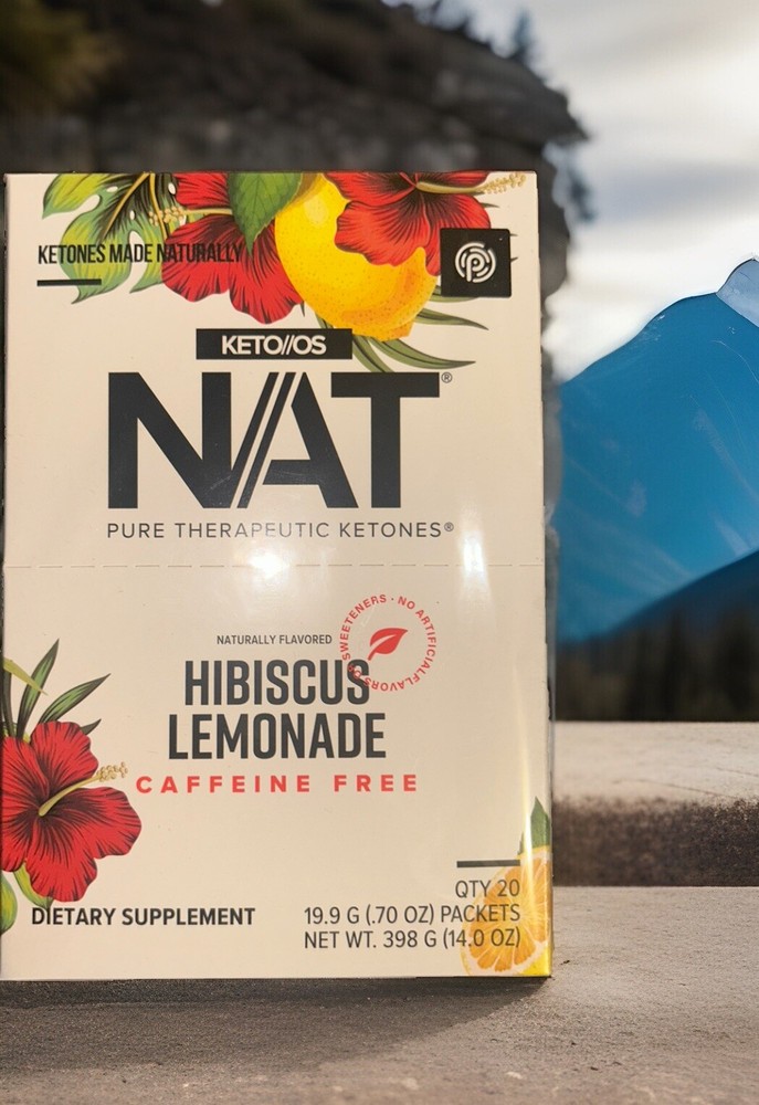 Pruvit OSNAT Ketones HIBISCUS LIMONADE Caffeine Free. 20 PACK FREE SHIPPING