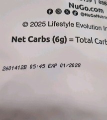 Lot of 2 NuGo Nutrition, Plant Pea Protein, Chocolate 2 lbs (907 g) Exp 01/2028