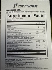 2- 1st Phorm Hydration Sticks Citrus And Lemonade (20 Each, 40 Total) Exp 7/27