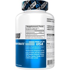Evlution Nutrition Creatine Monohydrate Capsules – Pre 120 Count (Pack of 1)