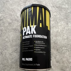 Animal Pak Pill Packs Vitamin A C D E Thiamin 44 Packs Exp 10/2027