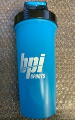 BPI Sports Shaker bottle – 20oz Blue and Black – **Free Shipping**