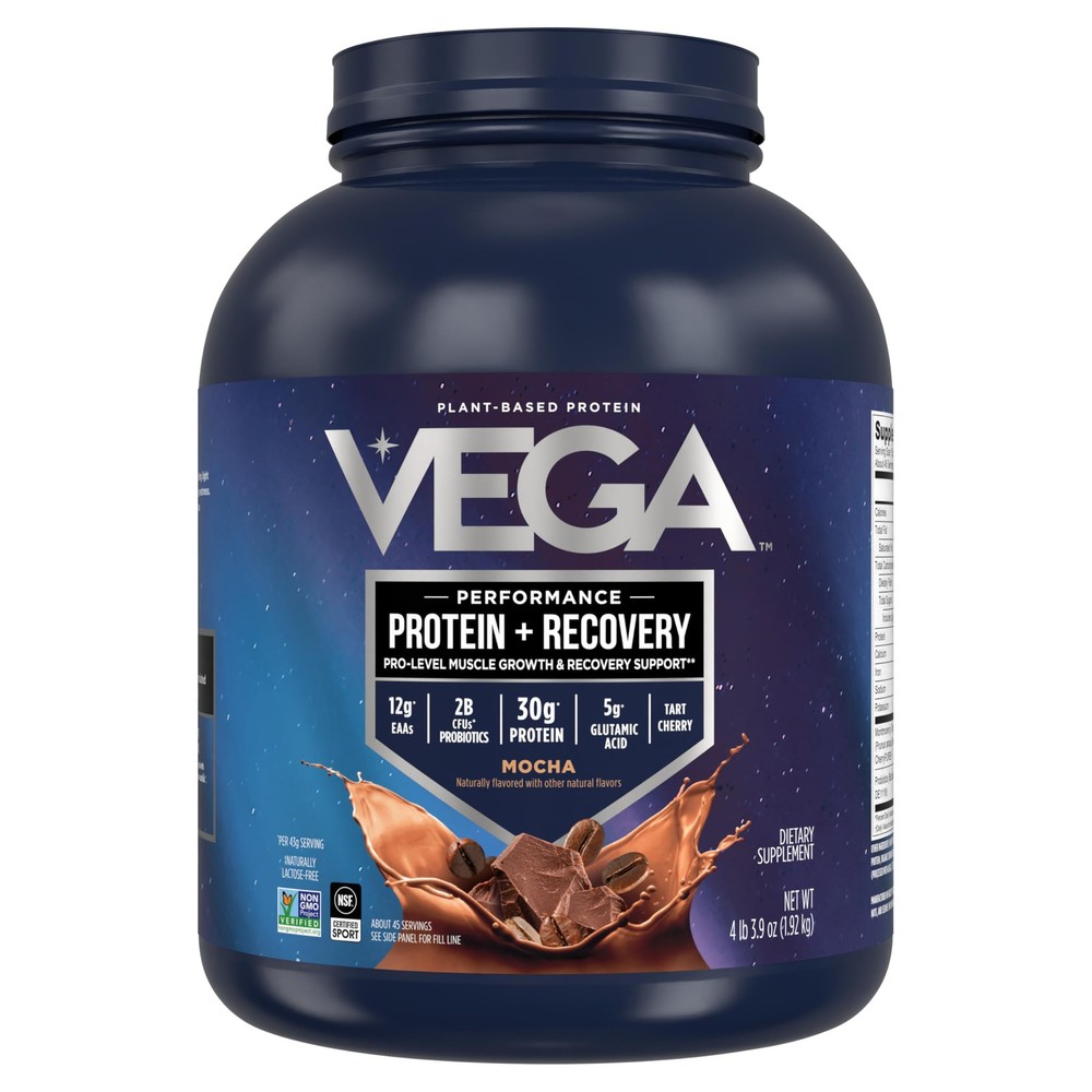 Vega Premium Sport Mocha Protein Powder 30G Plant Based Protein 4.25Lb 45 Ser…