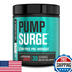Jacked Factory Pumpsurge Caffeine Free Pre Workout for Men & Women – Nootropic B