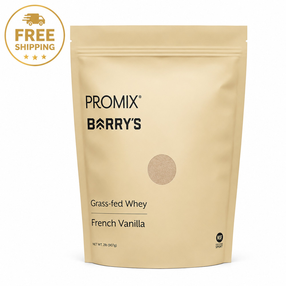 PROMIX x Barry’s Grass-Fed Whey Protein French Vanilla 2lb 35 Servings