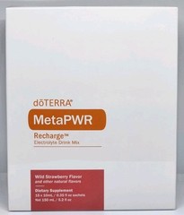 doTERRA MetaPWR Recharge Electrolyte Drink Mix Strawberry 28 Sachets Exp 12/2026