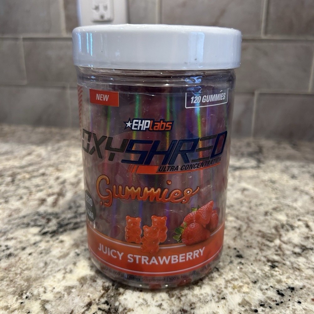 EHPlabs OxyShred Gummies Juicy Strawberry 120