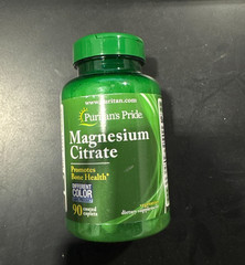 Puritan’s Pride Magnesium Citrate 400mg serving – 90 coated caplets | Exp 08/27