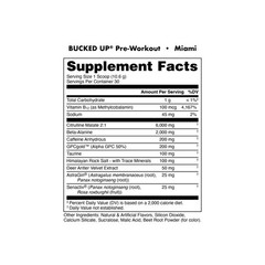 Bucked Up Mother Bucker Pre-Workout Miami – Strawberry, Mango, Pineapple 13.8 oz