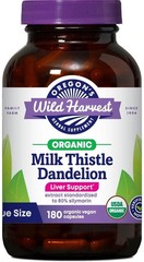 Milk Thistle Dandelion, Organic, 180 Count