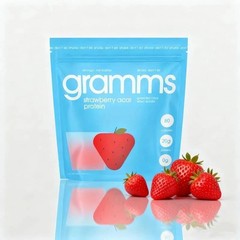 Gramms Strawberry Flavor Grass-Fed Clear Whey Isolate Protein Powder – 455g