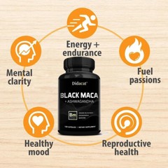 Black Maca 1000mg – Men’s Health, Muscle Health, Male Testosteron Booster