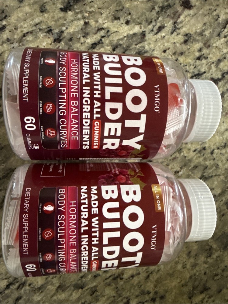 Booty Builder GUMMIES Natural Ingredients Hormone *2 Pack*FREE SHIPPING*