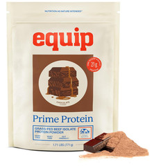 Equip Prime Protein Powder, Grass Fed Beef Isolate, Keto, Chocolate