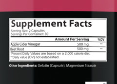 Detox Combo w/ Apple Cider Vinegar & Beet Root+ Monster Test Nitric Oxide 2-PK