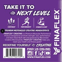 FinaFlex Creatine Monohydrate: Muscle Size Strength Performance Unflavored 60srv