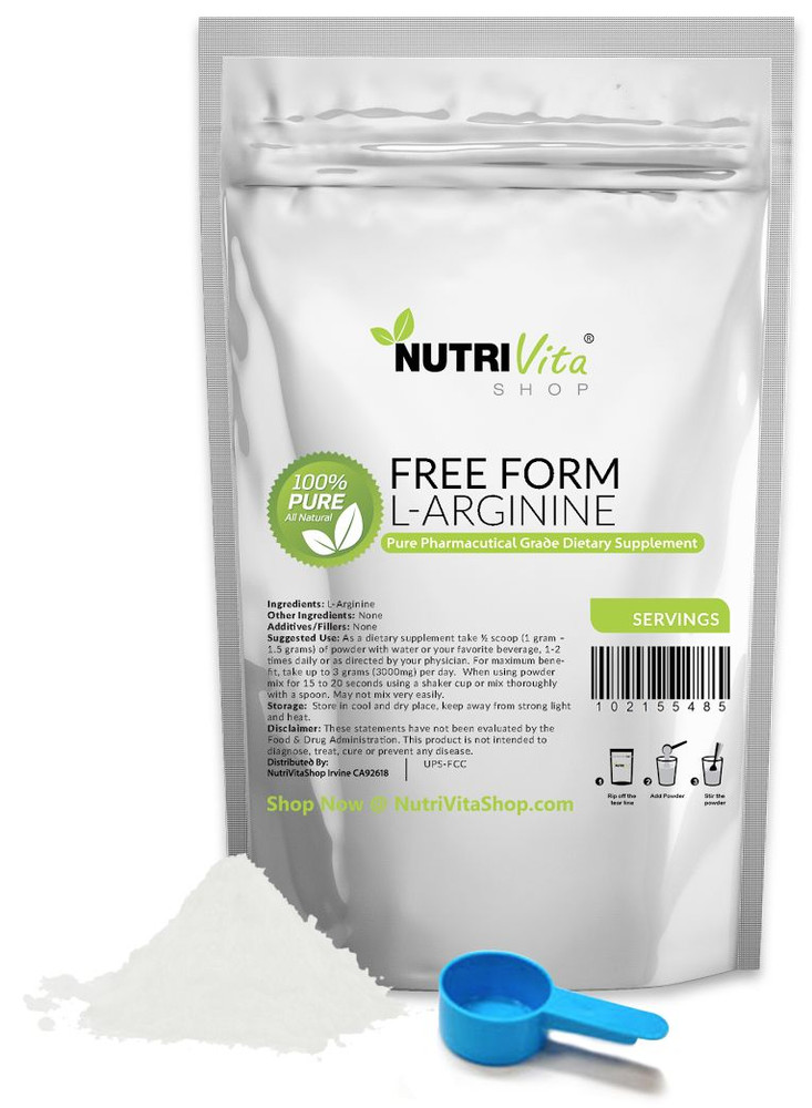 8.8 oz 250g NEW FREE FORM L-ARGININE POWDER PHARMACEUTICAL KOSHER Muscle Cardio