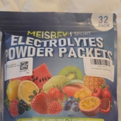 MEISBFY Sport Electrolytes Powder Packets Variety 32 Pack No Added Sugar