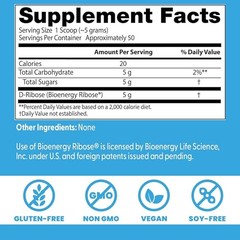 Doctor’s Best D-Ribose with Bioenergy 8.8 Ounce (Pack of 1), Unflavored