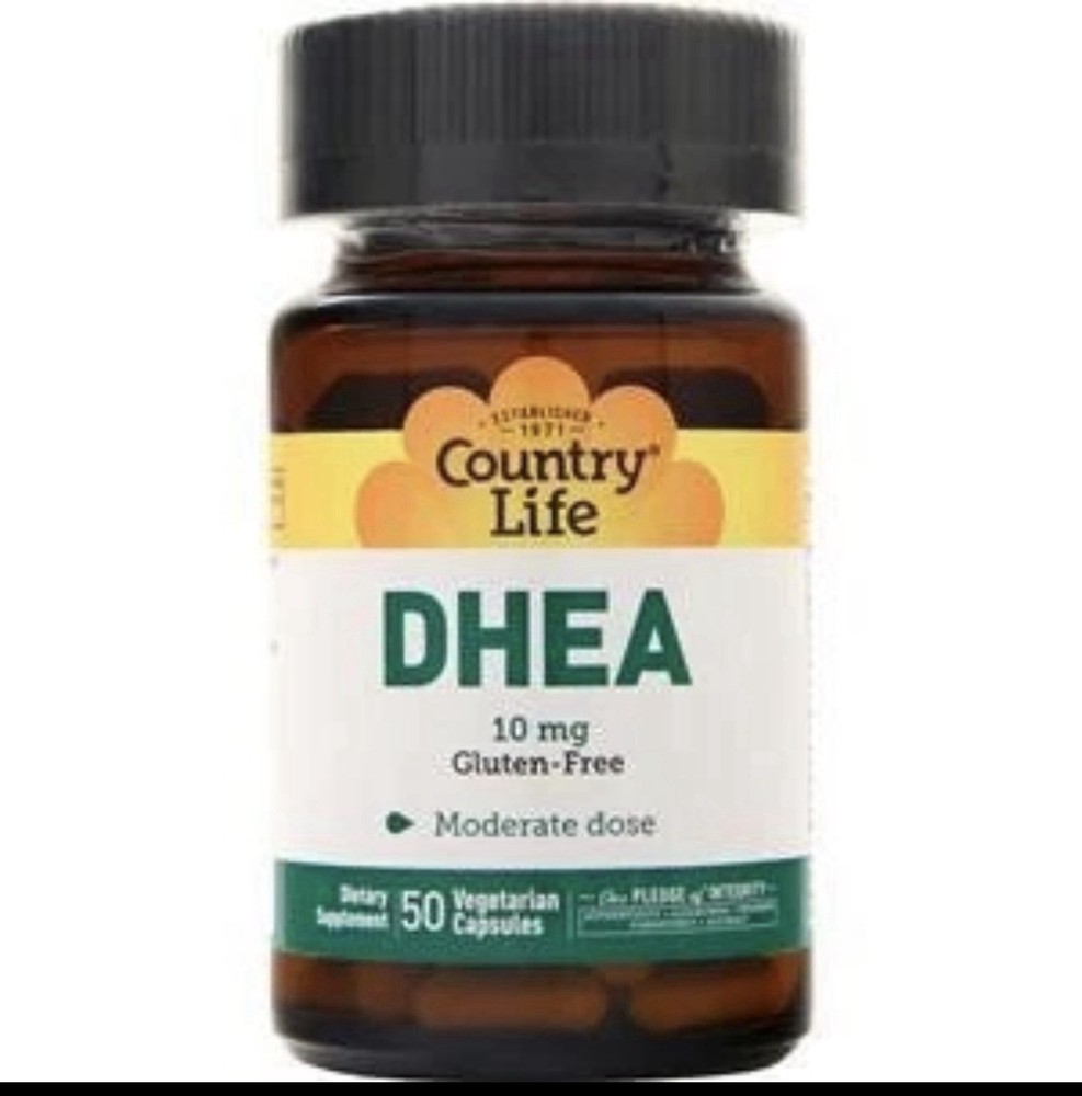 Country Life DHEA (10mg) 50 vcaps Exp 6/30/2026