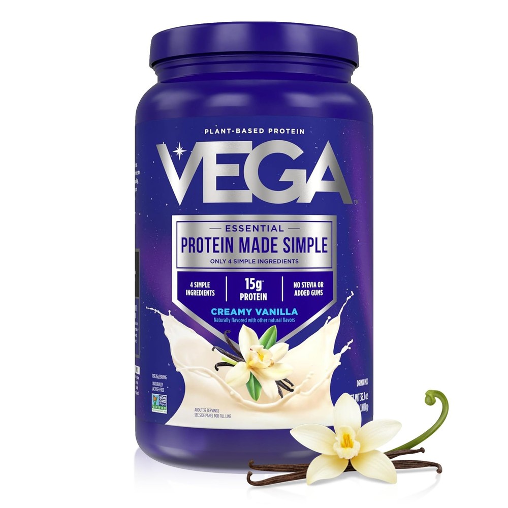 Vega Protein Made Simple Plant-Based Vanilla 2.2 Pound (Pack of 1),